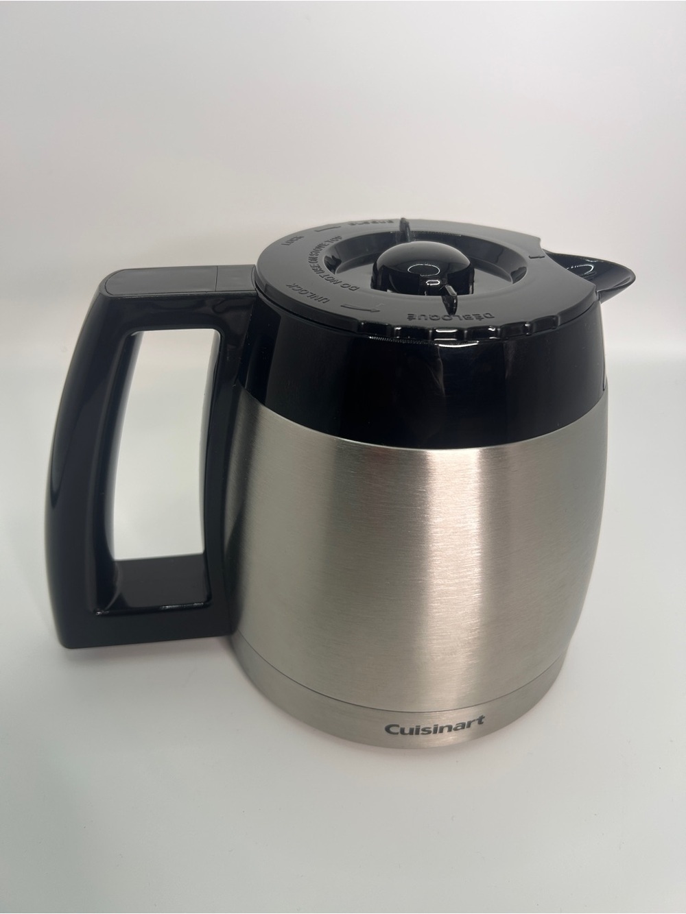 Cuisinart Stainless Steel 10 Cup Carafe with Black Handle & Lid